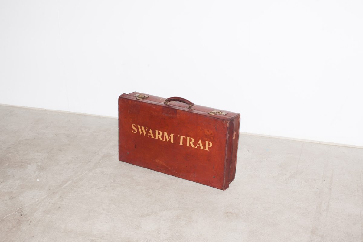 'Suitcase' by Ben Blakebrough. Shot by Charlie White.<br />
Leather suitcase (1930) with gold lettering.<br />
660mm x 370mm x 140mm