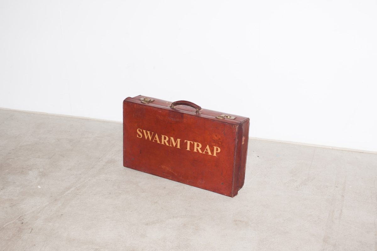 'Suitcase' by Ben Blakebrough. Shot by Charlie White.<br />
Leather suitcase (1930) with gold lettering.<br />
660mm x 370mm x 140mm