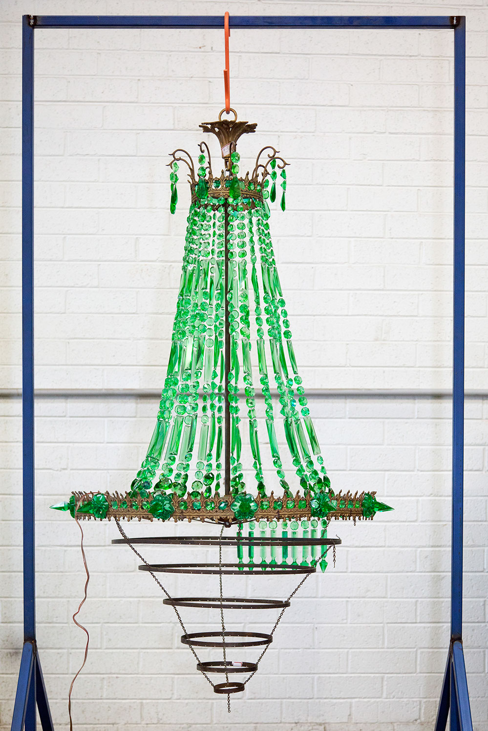 Green Chandelier. Found 2012