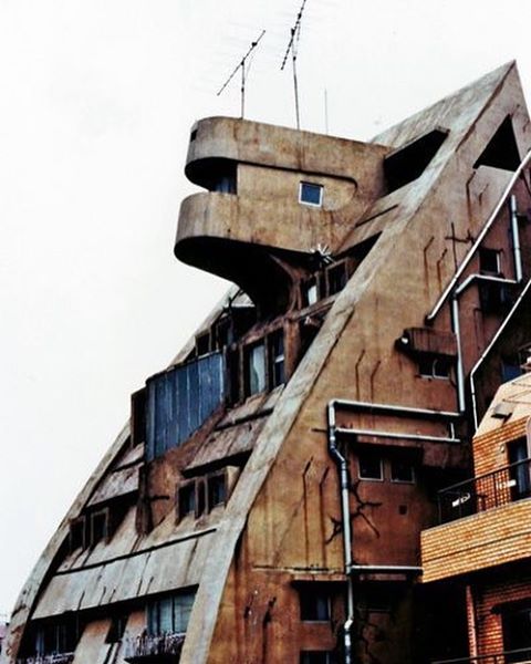 'New Sky Building' by Yoji Watanabe, Tokyo, 1971. Shot by Takeshi Sato.