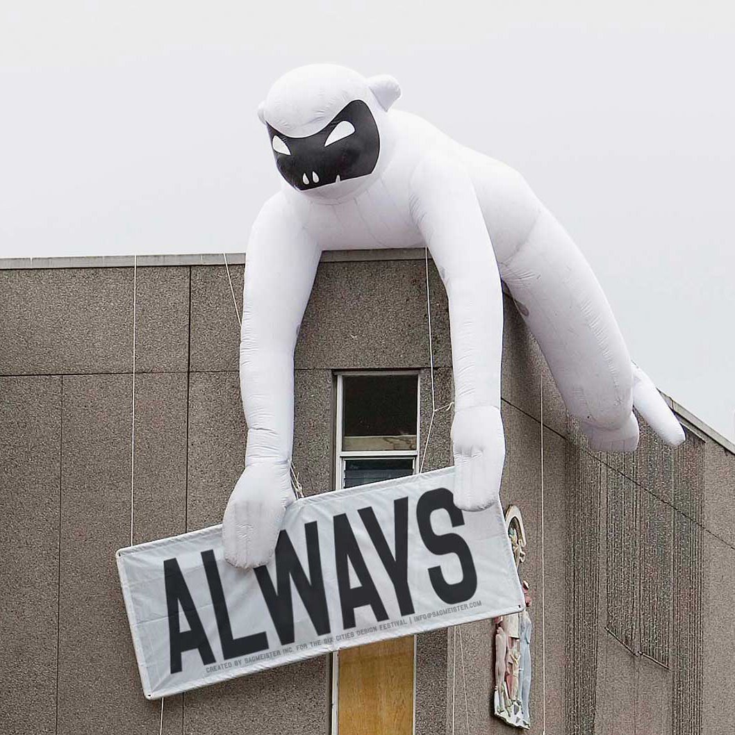 Part of an installation by Stefan Sagmeister 'Everybody Always Thinks They Are Right'