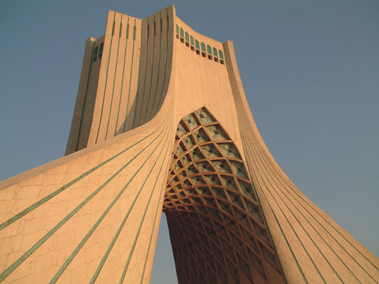 The 'Azadi Tower' in Tehran City, Iran. Designed by Hossein Amanat, 1971. Shot by Ehsan.