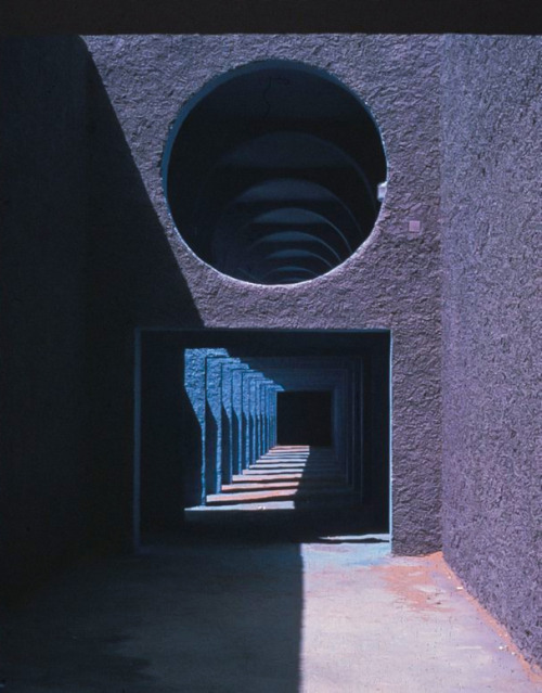 'Houari Boumedienne Agricultural Village' designed by Ricardo Bofill, 1980.