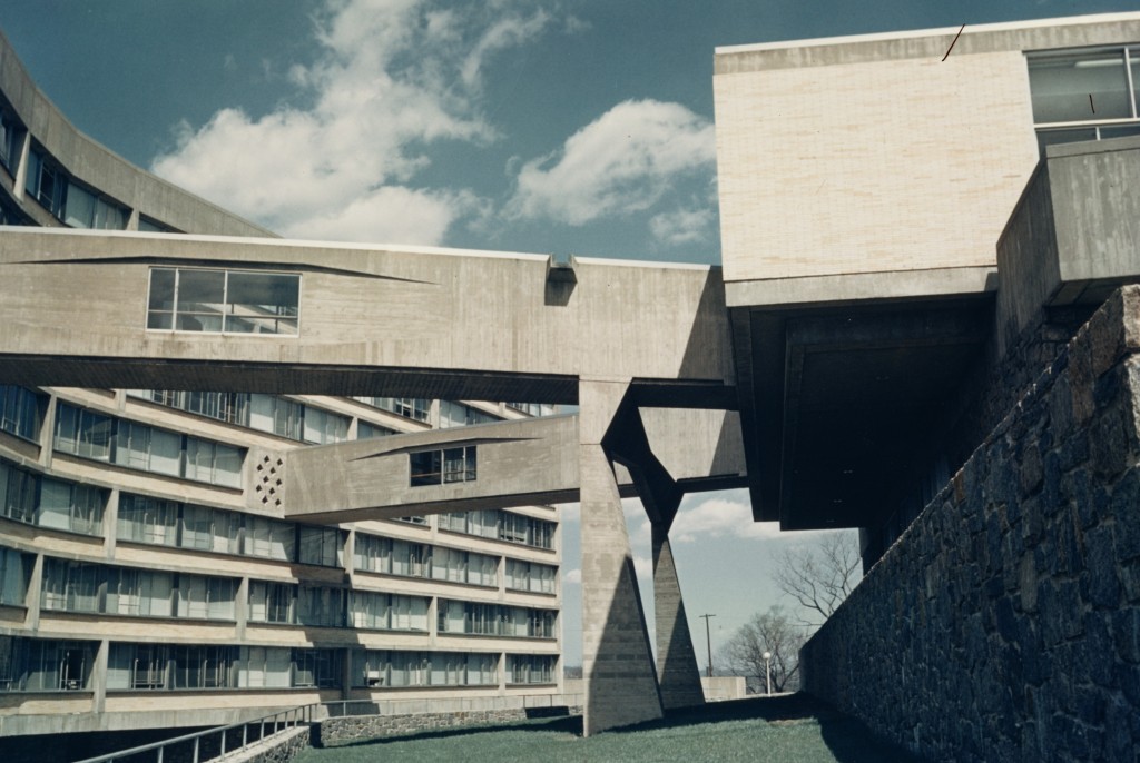 'Julius Silver Residence Hall' designed by Marcel Breuer, 1961.
