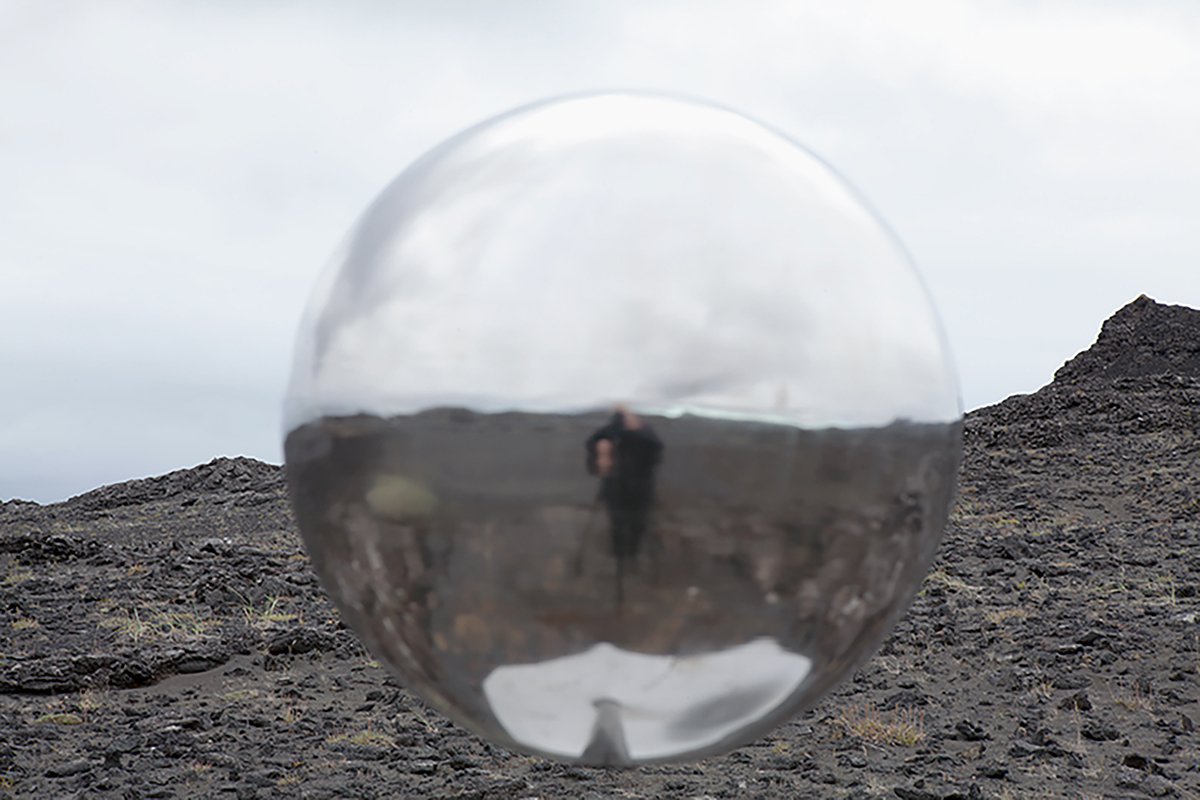 ‘Future Perfect- 2040, Self Portrait Orb’ by Judy Natal, 2008 to 2012.